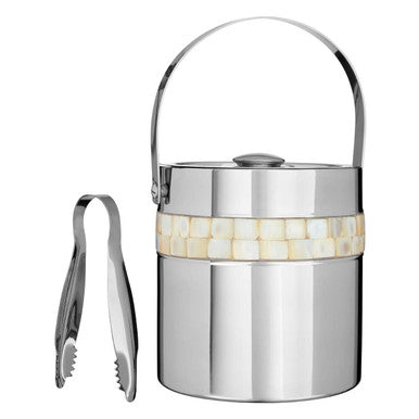 Mother of Pearl Inlay Design Ice Bucket  Mixology