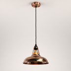 Cawston Solid Copper Coolicon Lampshade Pendant Light - 11 Inc