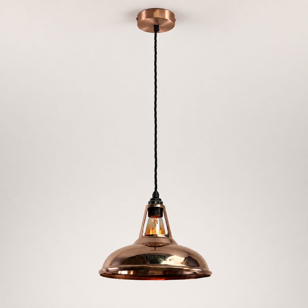 Cawston Solid Copper Coolicon Lampshade Pendant Light - 11 Inc