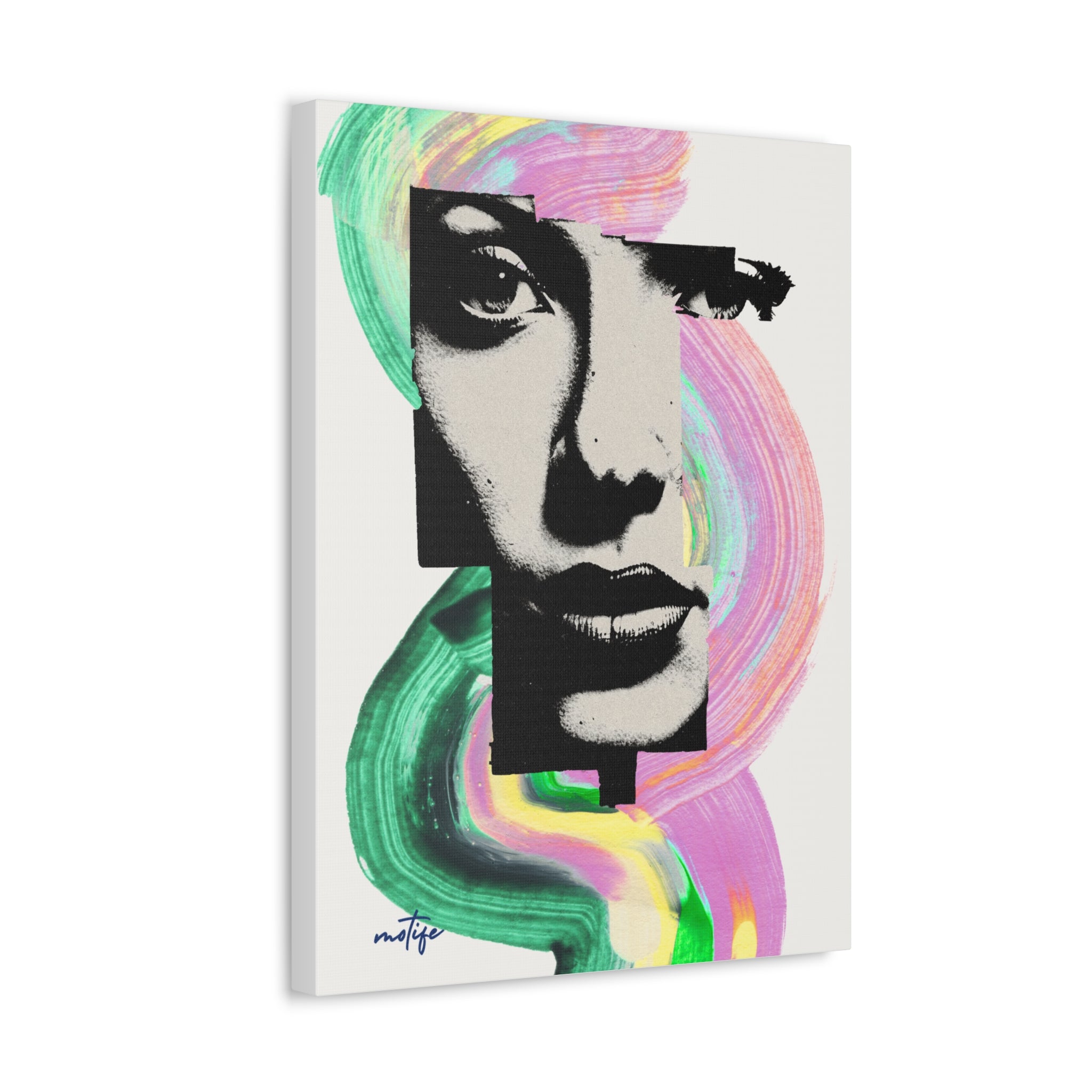 Canvas Wall Art  Media Pop Art Portrait Canvas