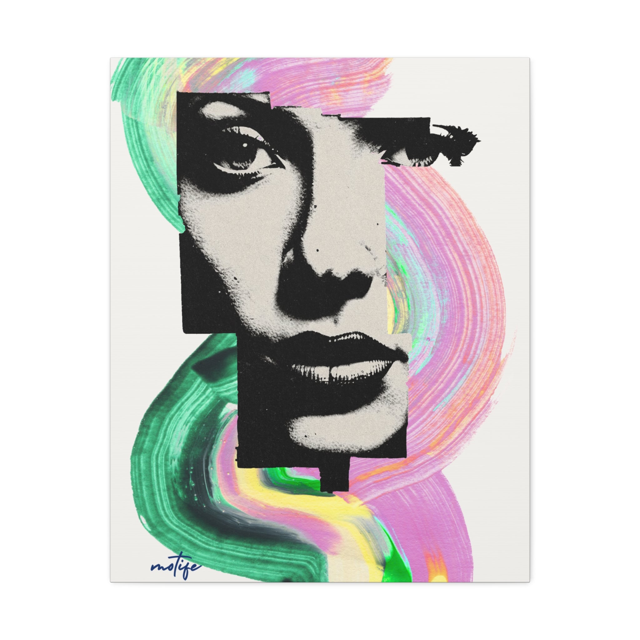Canvas Wall Art  Media Pop Art Portrait Canvas