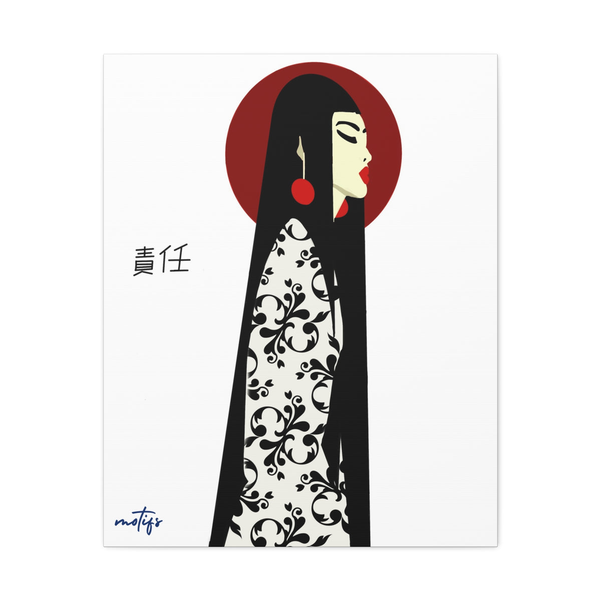 Asian Elegance Stretched Canvas 