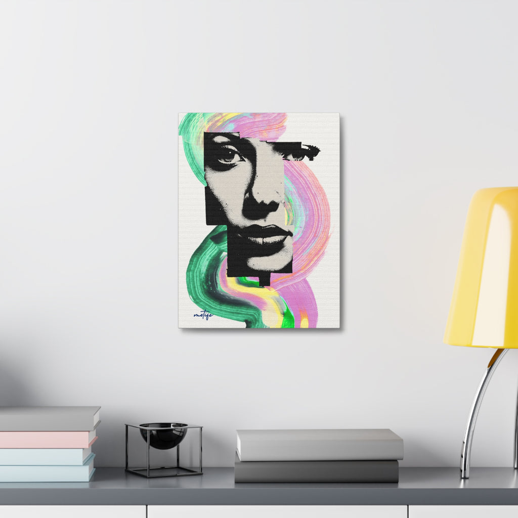 Canvas Wall Art  Media Pop Art Portrait Canvas