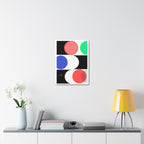 Mid-Century Geometric Canvas Art - Colorful Modern Wall Decor