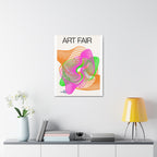 Art Fair Stretched Canvas Vibrant  Abstract Poster Wall Art