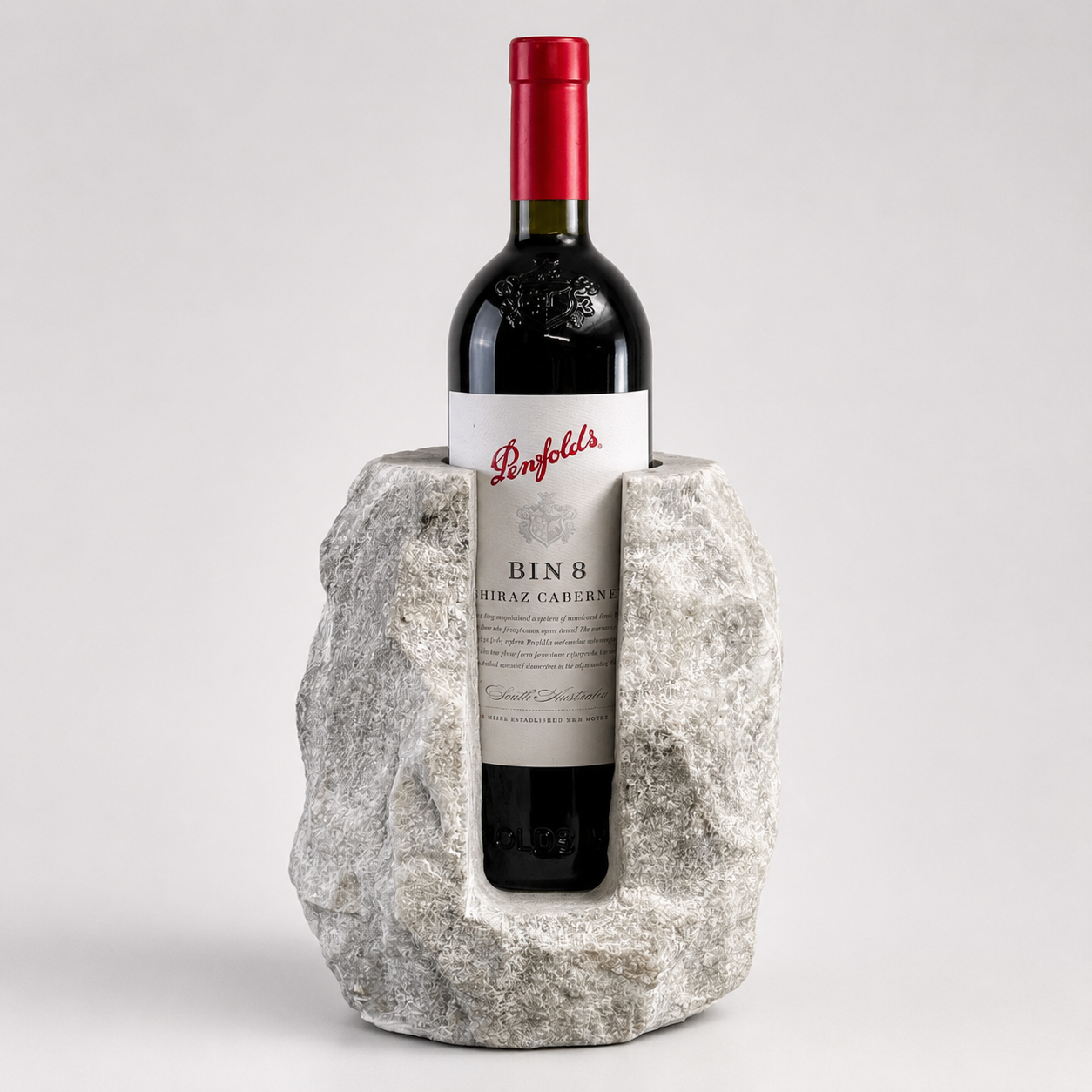 Solid Marble Wine Bottle Holder Handcrafted Stone Wine Cooler