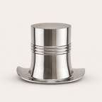 XL Top Hat Champagne Ice Bucket  Solid Cast Nickel Plated Wine Cooler