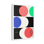 Mid-Century Geometric Canvas Art - Colorful Modern Wall Decor