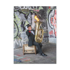 Urban Performance Art Canvas Wall Decor Avant-Garde Photography Print