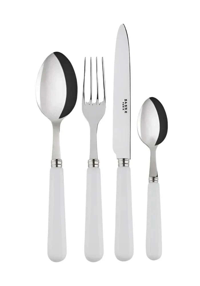 4- Pieces Pop Unis White Cutlery Set