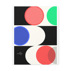 Mid-Century Geometric Canvas Art - Colorful Modern Wall Decor