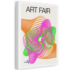 Art Fair Stretched Canvas Vibrant  Abstract Poster Wall Art