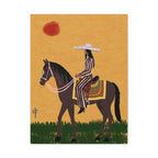 Desert Horsewoman Stretched Canvas Wall Art