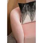 Louxor Pink Velvet Round Armchair