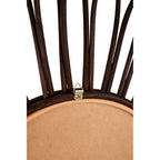 Rattan Black Circular Wall Mirror  Batu