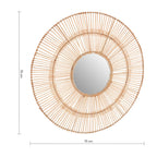 Natural Rattan Wall Mirror Batu