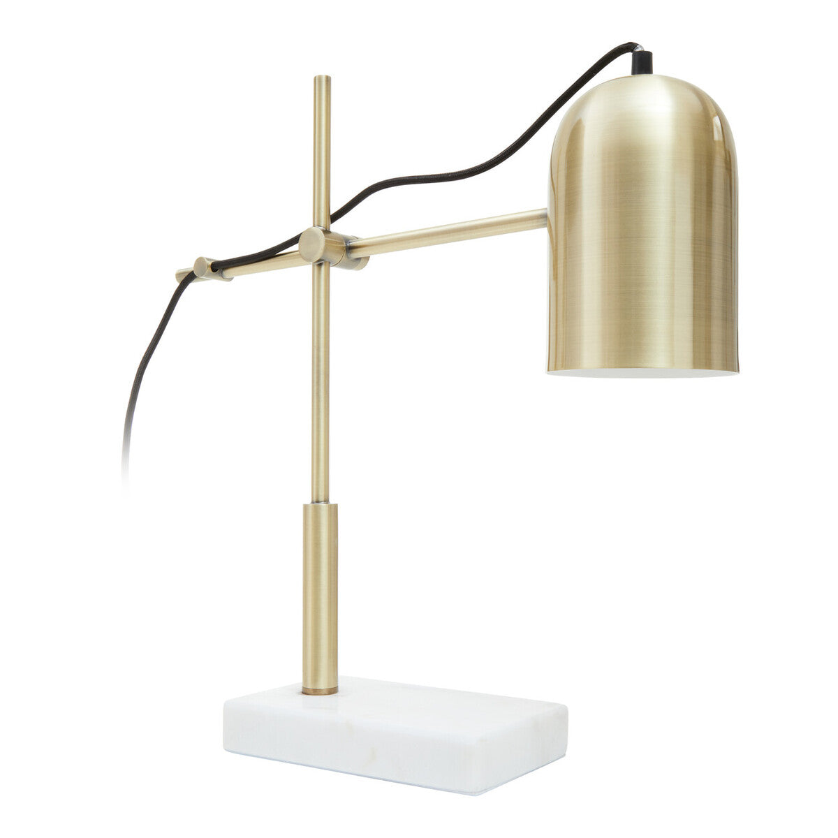 Gold and Marble Adjustable Desk Lamp  Equipoise