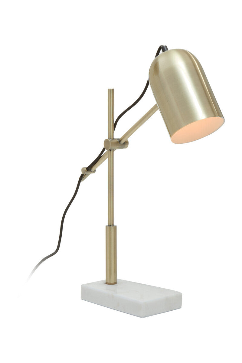 Gold and Marble Adjustable Desk Lamp  Equipoise