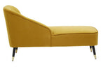 Yvette Mustard Velvet Right Hand Chaise Longue