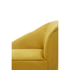 Yvette Mustard Velvet Right Hand Chaise Longue