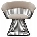Vogue Mink Velvet Chair with Black Finish Frame
