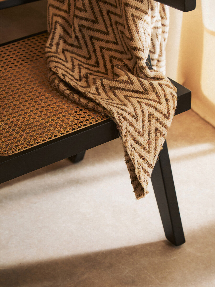 Cebu Natural Cane and Black Beech Wood Dining Chair