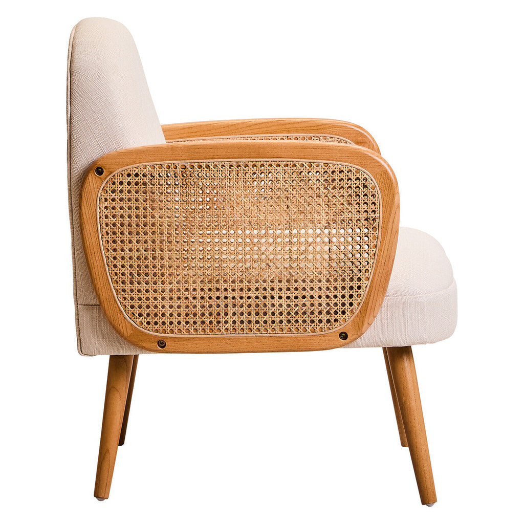 Cane Chair with Elm Wood Legs