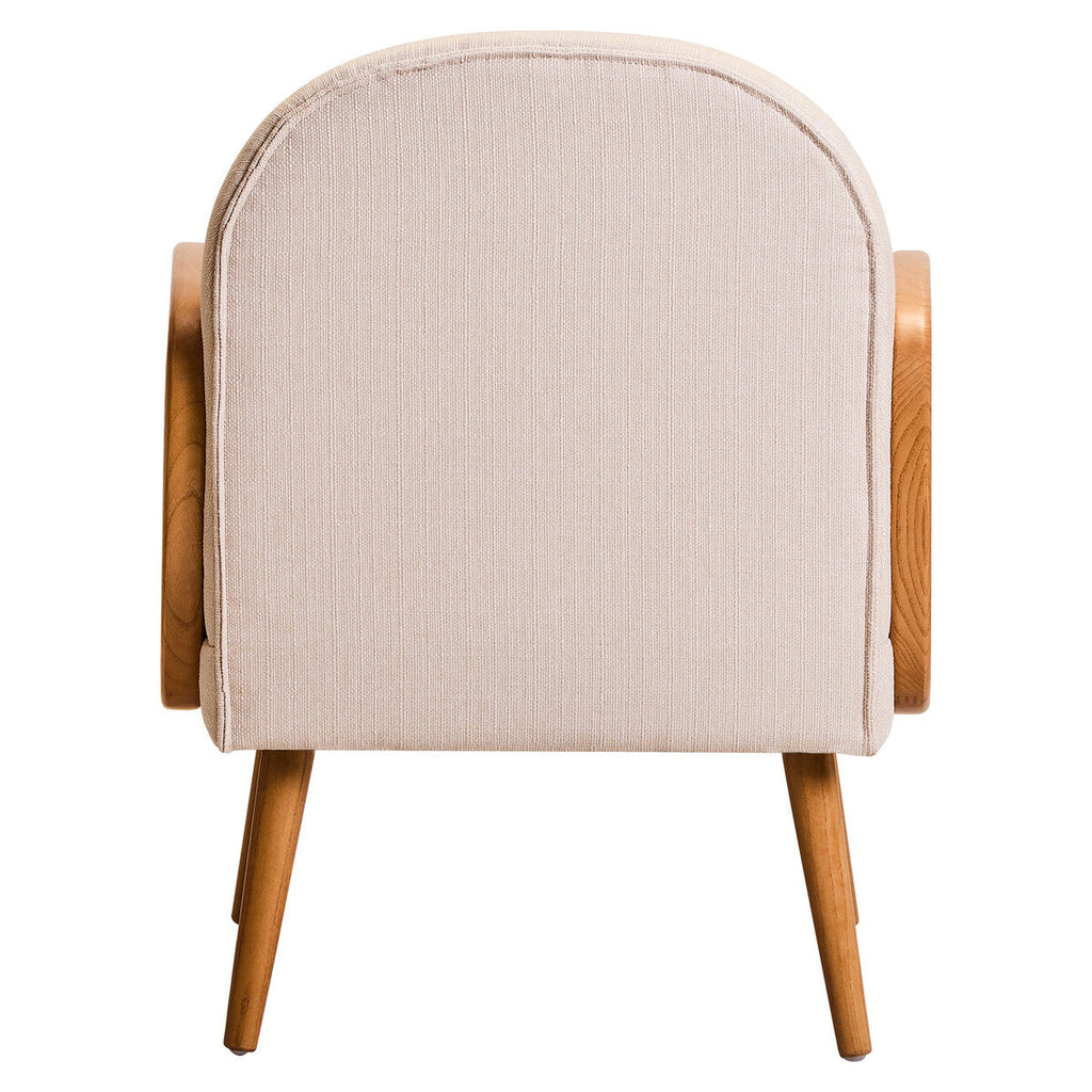 Cane Chair with Elm Wood Legs
