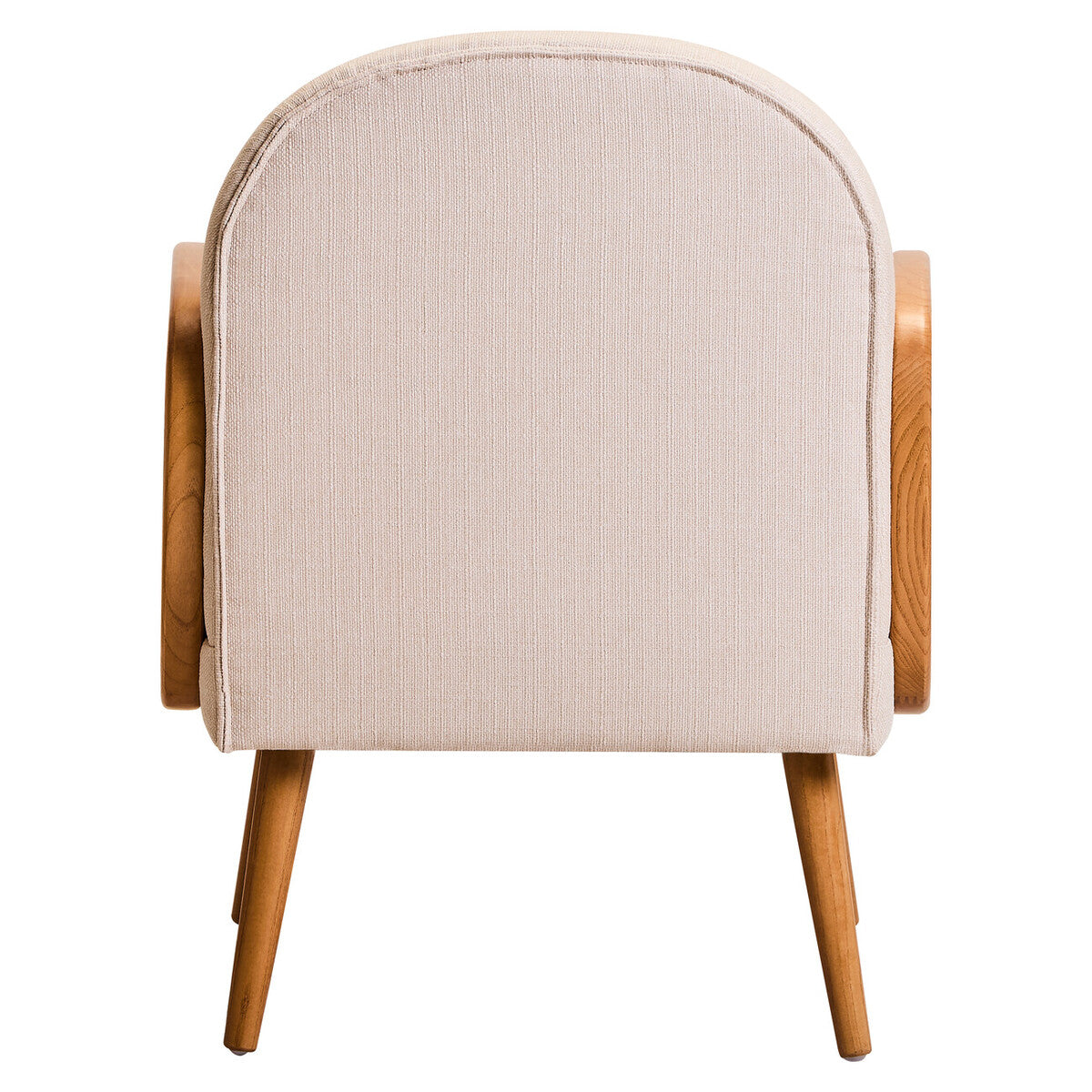 Cane Chair with Elm Wood Legs