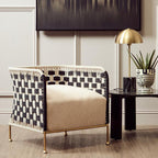 Satna Black and White Jute Rope Woven Chair