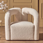 Davina Ivory Boucle Statement Chair