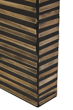 Bambusa Natural Bamboo Inlay Curved Console Table