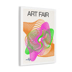 Art Fair Stretched Canvas Vibrant  Abstract Poster Wall Art