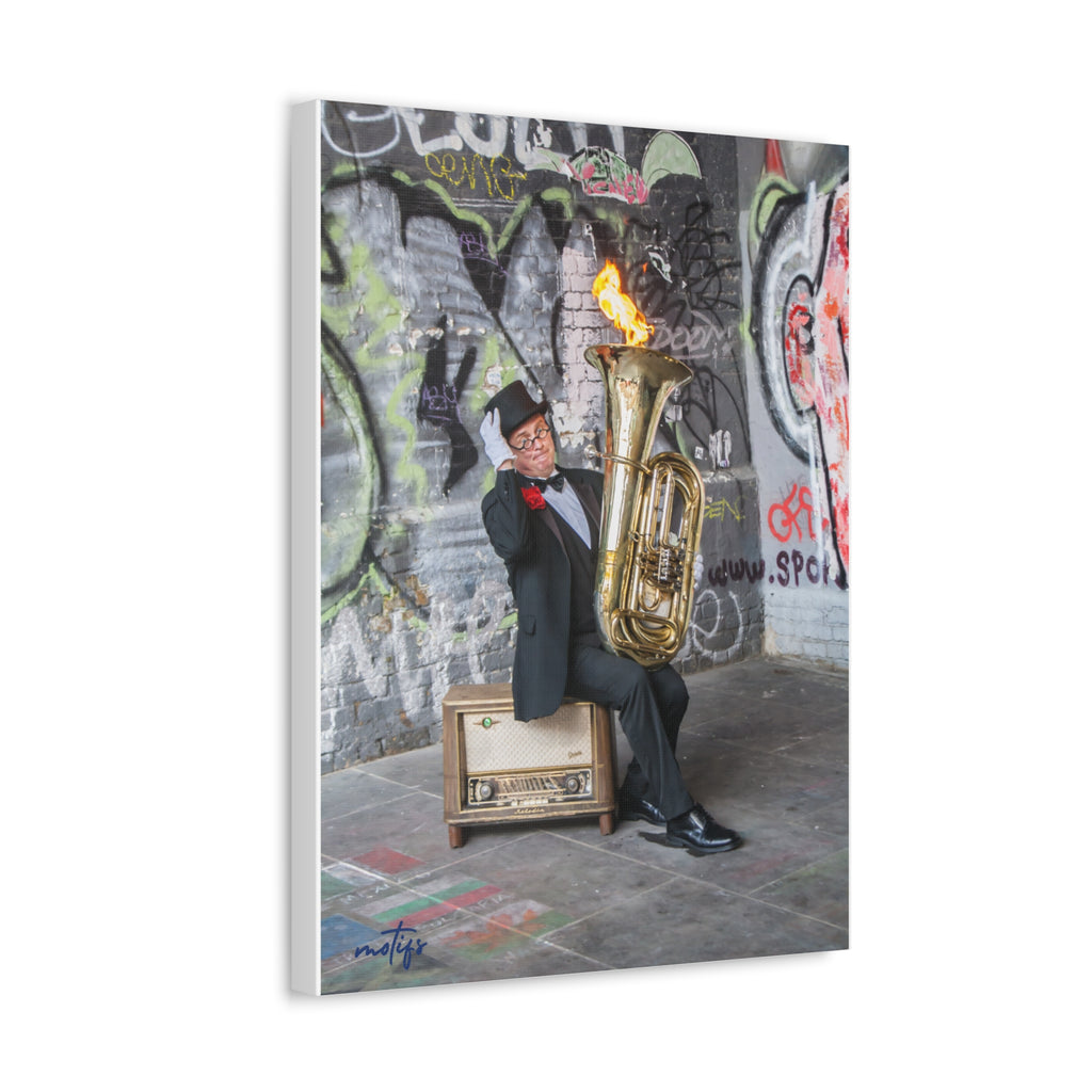 Urban Performance Art Canvas Wall Decor Avant-Garde Photography Print