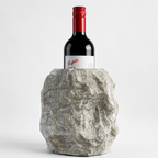 Solid Marble Wine Bottle Holder Handcrafted Stone Wine Cooler