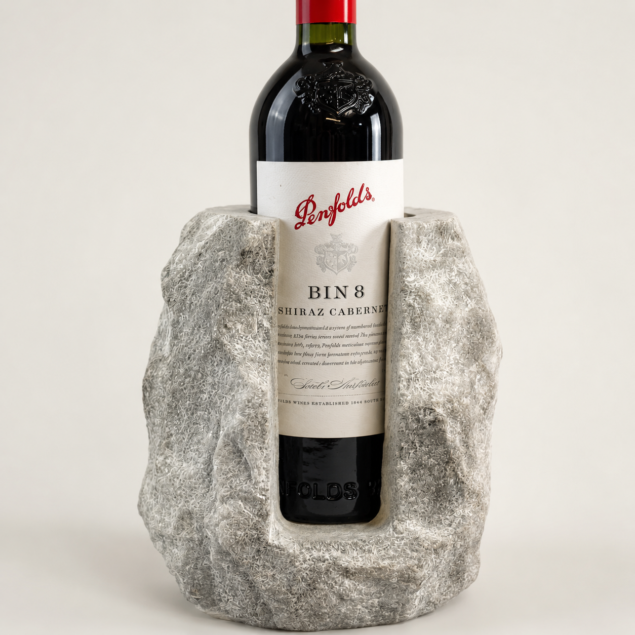Solid Marble Wine Bottle Holder Handcrafted Stone Wine Cooler