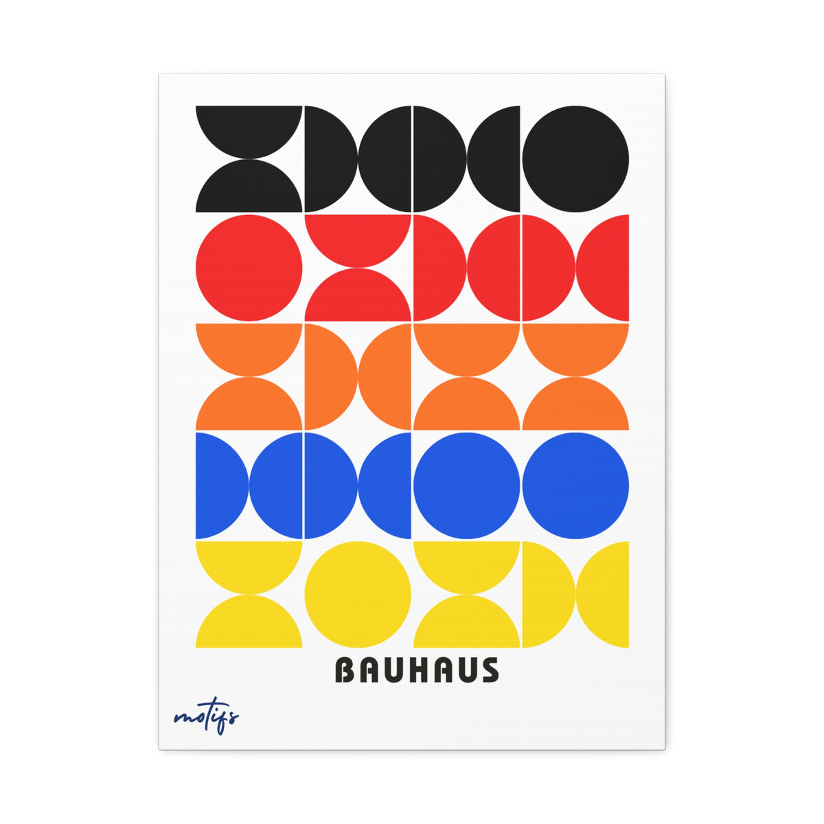 Bauhaus Geometric Art Canvas