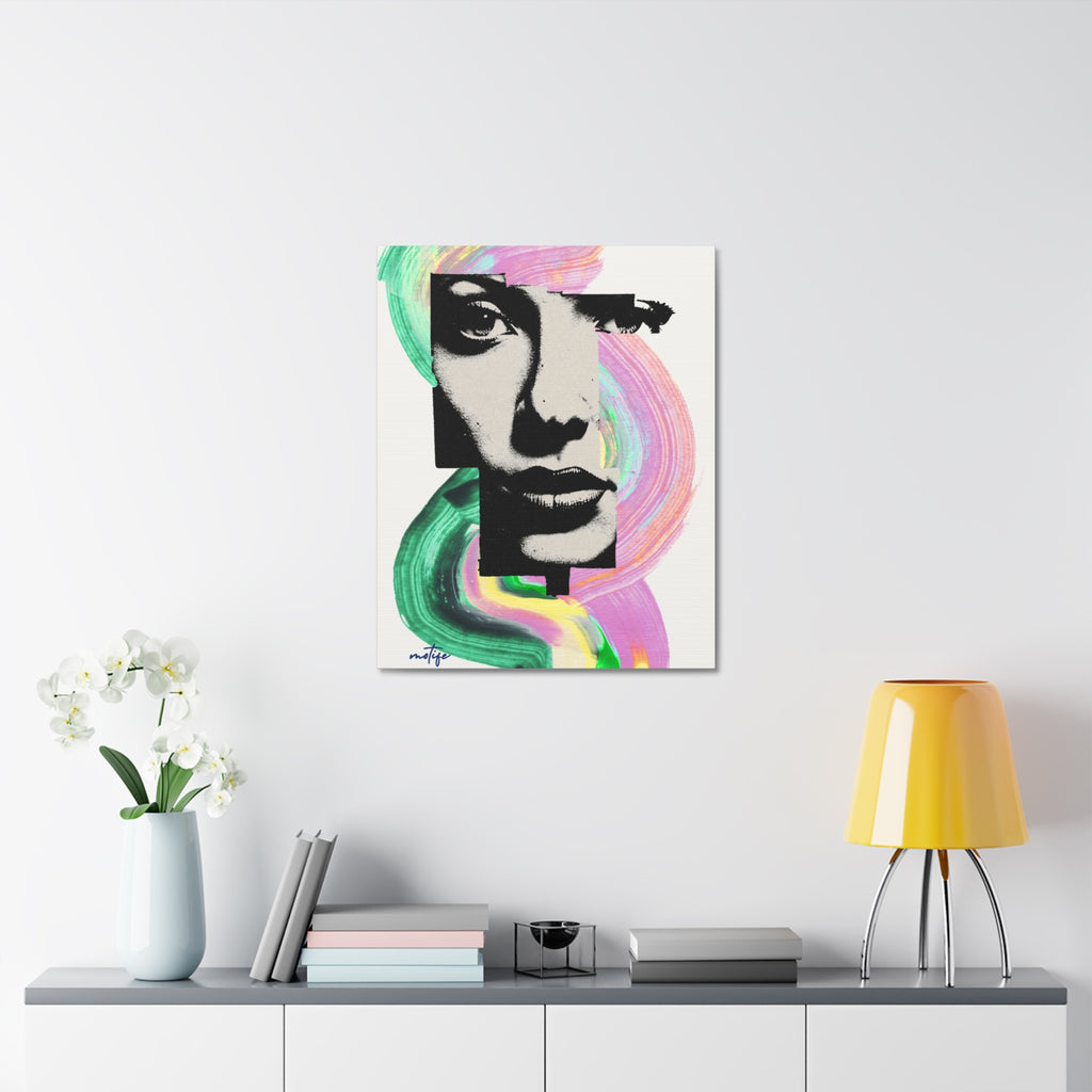 Canvas Wall Art  Media Pop Art Portrait Canvas