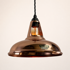 Cawston Solid Copper Coolicon Lampshade Pendant Light - 11 Inc