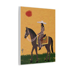 Desert Horsewoman Stretched Canvas Wall Art