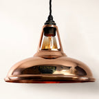 Cawston Solid Copper Coolicon Lampshade Pendant Light - 11 Inc