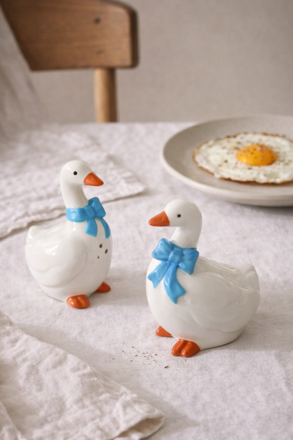 2 Goose Seasoning Bottle  Handcrafted Ceramic Spice Bottle