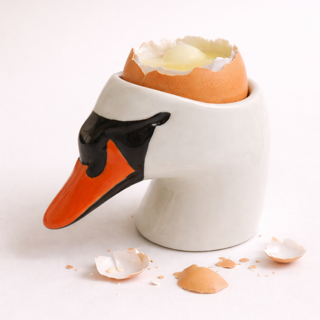 Goose Egg Cup – Handmade Ceramic Egg Holder
