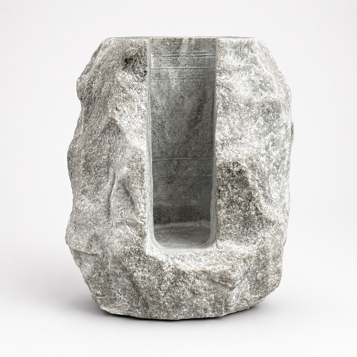 Solid Marble Wine Bottle Holder Handcrafted Stone Wine Cooler
