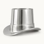 Top Hat Champagne Ice Bucket  Solid Cast Aluminium Wine & Bottle Cooler