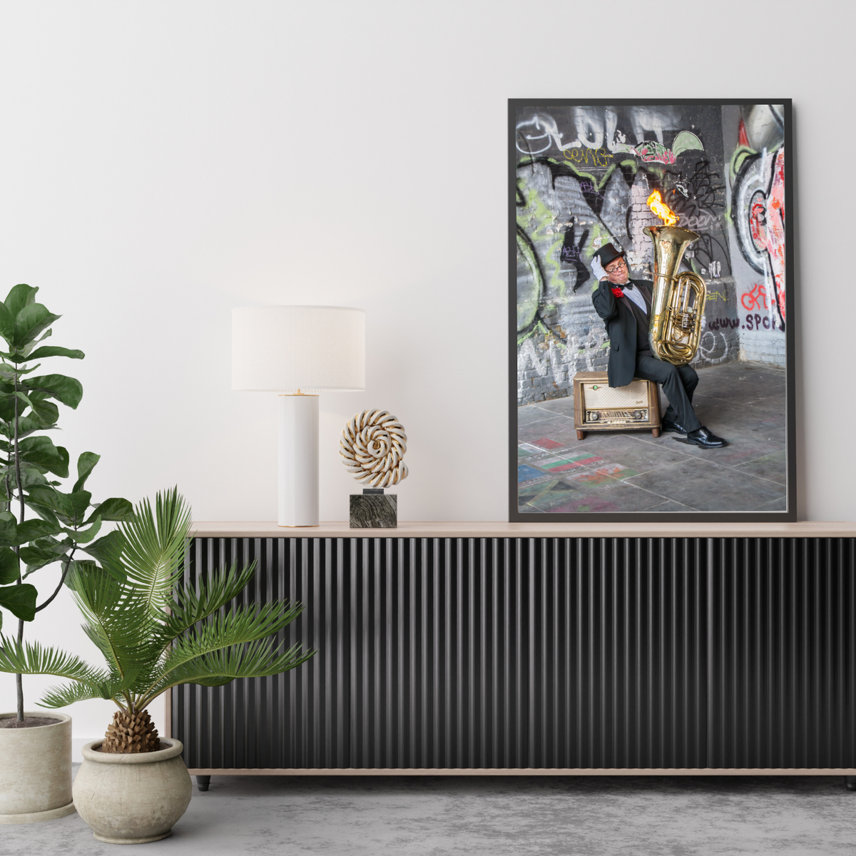 Urban Performance Art Canvas Wall Decor