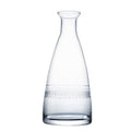 Crystal Table Carafe with Ovals Design Lead-Free Hand-Blown Glass
