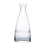 Crystal Table Carafe with Ovals Design Lead-Free Hand-Blown Glass