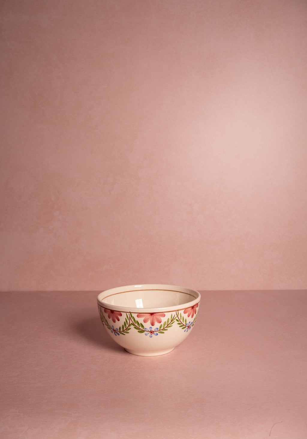 Camilla Green Garland Cereal Bowl Hand-Painted Portuguese Ceramic