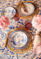 Virginia Blue and White Porcelain Dessert Plates Set of 4
